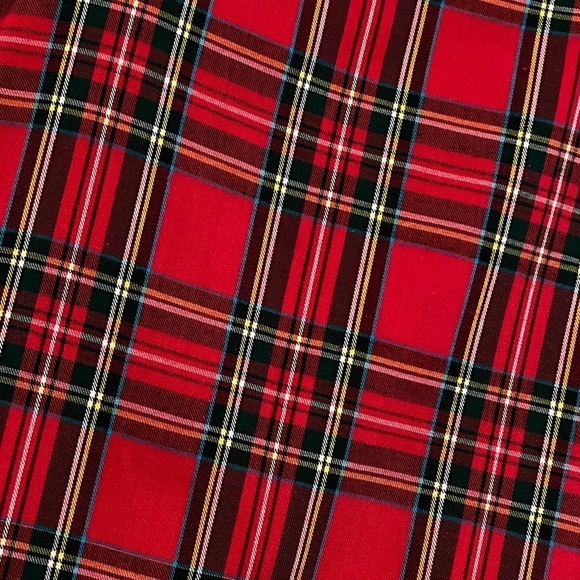 FUNTASIA TOO Tartan Plaid Christmas Santa Ruffle Sleeveless Dress Size 5 - Picture 3 of 8